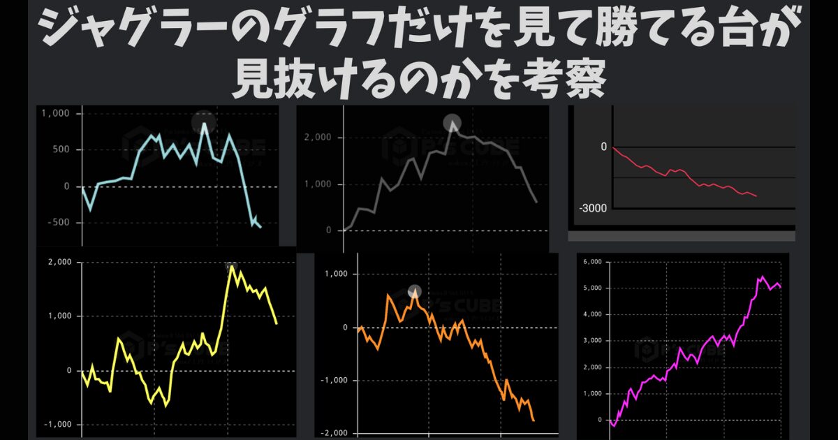 ジャグラーのグラフだけを見て勝てる台が見抜けるのかを考察